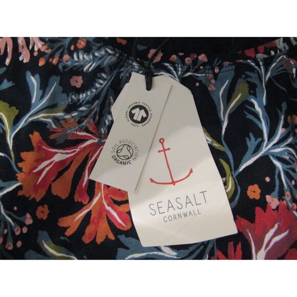 Seasalt Cornwall ¾ Easel Top Organic Cotton Floral NWT Retail $115 Womens Size 6 - Picture 7 of 8
